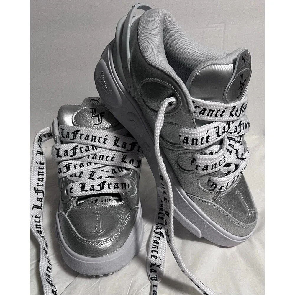 Puma Lamelo Lafrance Amour Chrome Silver Shoes 311339-01  size 6.5